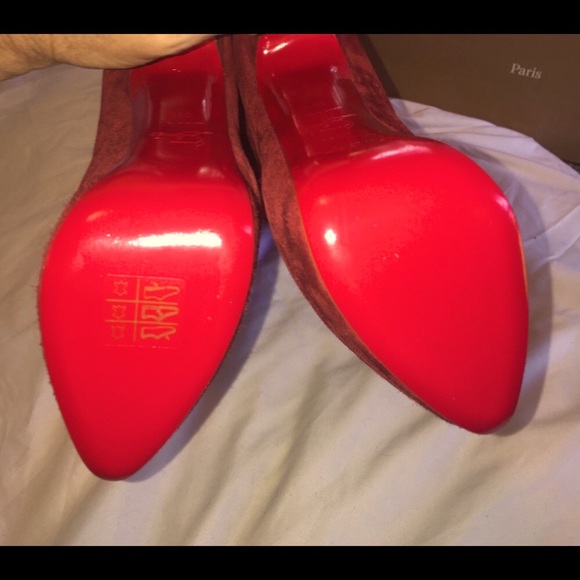 NEW Christian Louboutin INTERLOPA 160 Velours Fringe Boots - Picture 6 of 10